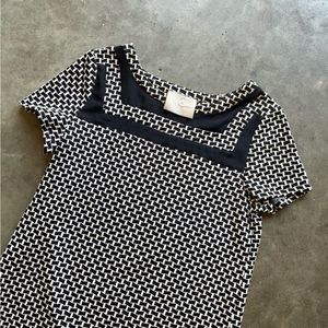 9-H15 STCL Anthropologie houndstooth dress Small